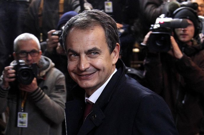 José Luis Rodríguez Zapatero En La Cumbre De Bruselas