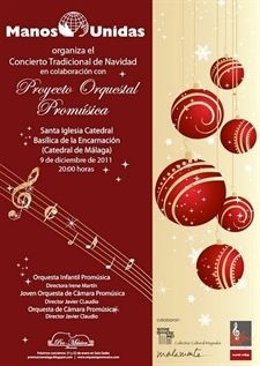 Cartel Del Concierto De Navidad De Manos Unidas En La Catedral