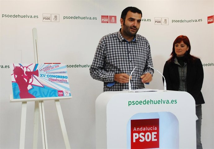 El Secretario General De JJSS De Huelva, Ángel Romero.