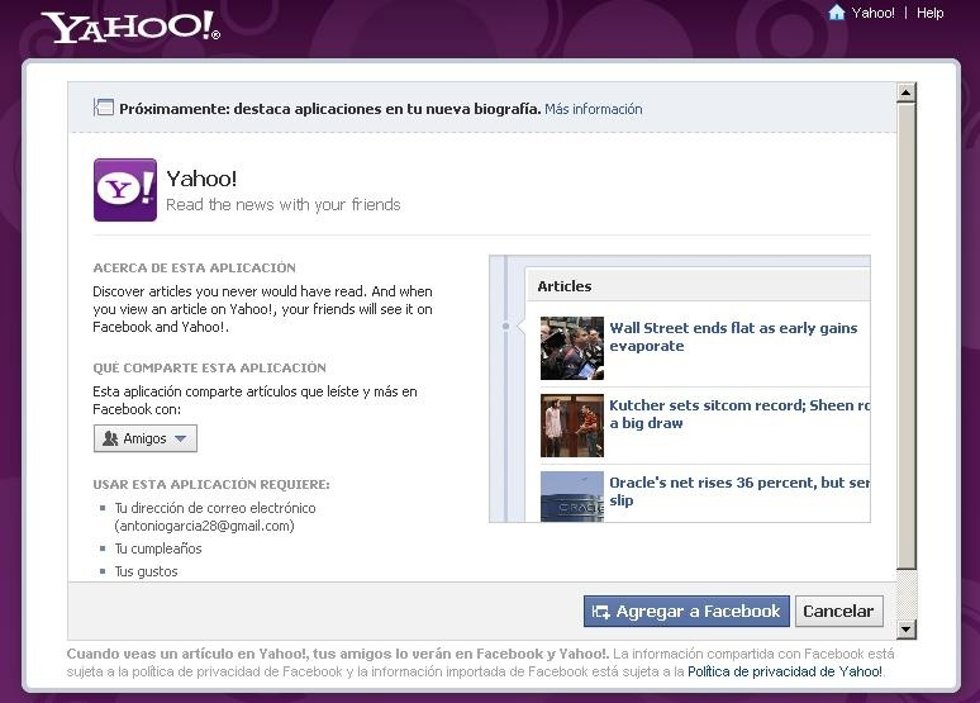 Yahoo Noticias Facebook Por Yahoo 