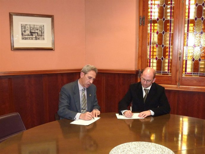 Firma Del Convenio De Colaboración Entre CEOS-CEPYME Huesca E IDRA