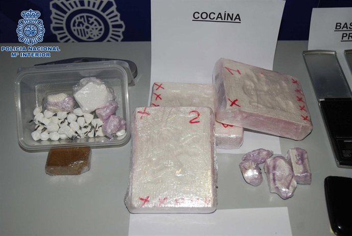 Cocaína Intervenida Durante La Operación Policial