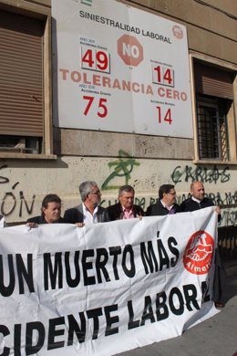 Concentración Por La Muerte De Un Trabajador En Almería 
