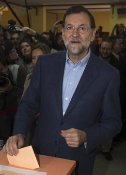 Mariano Rajoy Vota En Madrid, 20N