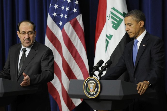 El Primer Ministro De Irak Junto A Barack Obama