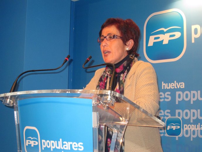 La Parlamentaria Del PP Por Huelva María Sacramento.