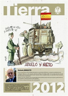 Portada Calendario Ejército De Tierra 2012