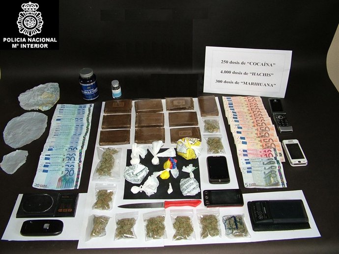 Material Incautado En Una Operación Antodroga En Avilés