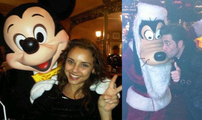 Montaje Bustamante Y Chenoa En Disneyland