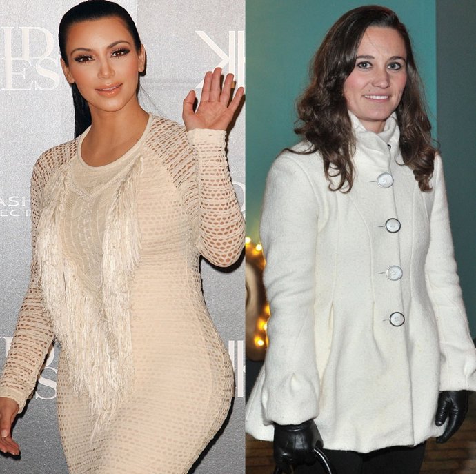 Montaje Kim Kardashian Y Pippa Middleton