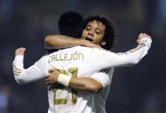 José Callejón Celebra El Primer Gol Con Marcelo