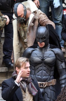 Christopher Nolan Con Christian Bale Y Tom Hardy En Batman El 