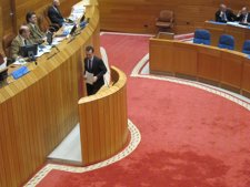 Agustín Hernández en el pleno sobre planta en O Irixo