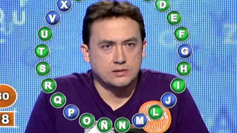 Carlos Adán en Pasapalabra