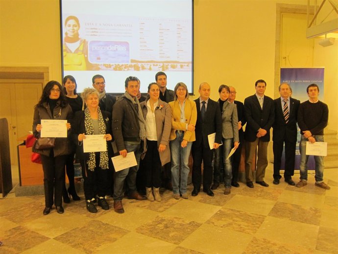 La Conselleira Do Mar, Rosa Quintana, Junto A Los Premiados