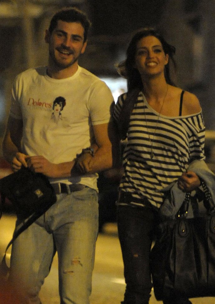 Iker Casillas y Sara Carbonero, felices y sonrientes