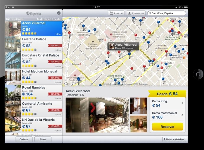 Aplicación De Expedia Para Ipad Y Tablets