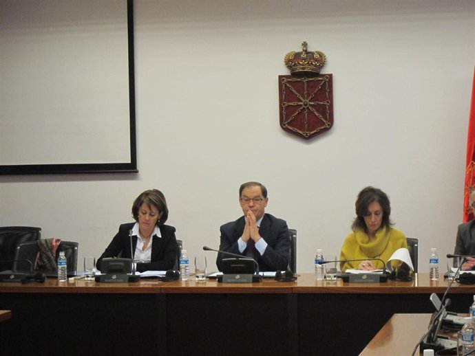 Yolanda Barcina En El Parlamento De Navarra.