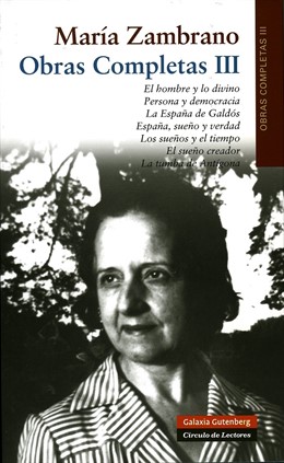 Portada Del Libro De Las Obras Completas De María Zambrano