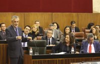 Griñán a Valderas: "Aunque se llamen Izquierda Unida, siempre hacen el trabajo sucio a la derecha"