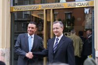 Juan Manuel Real (Valencia) felicita al nuevo presidente de la CEV, Salvador Navarro, y le ofrece su apoyo