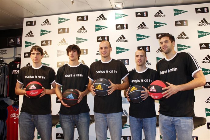 Carlos Suárez, Dani Díez, Carlos Jiménez, Sergio Rodríguez Y Felipe Reyes