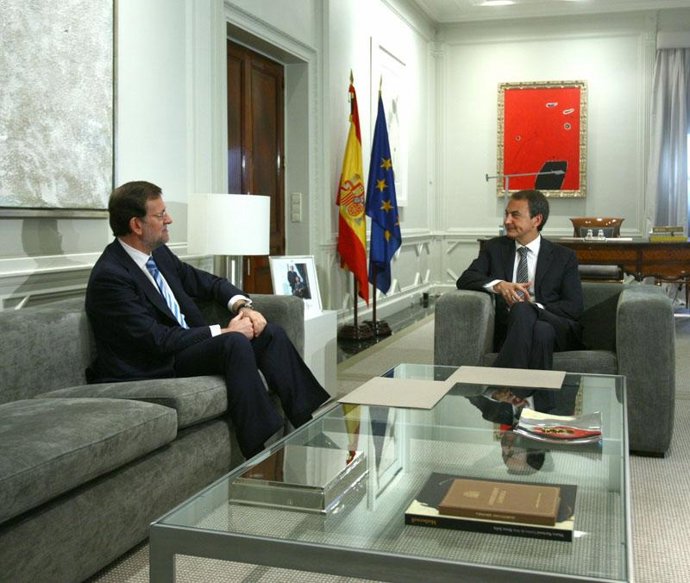 Zapatero Y Rajoy En Moncloa