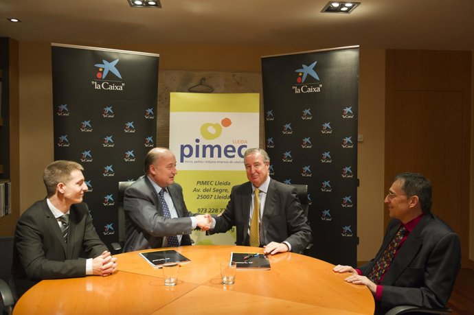 Acuerdo Entre Pimec Lleida Y Caixabank