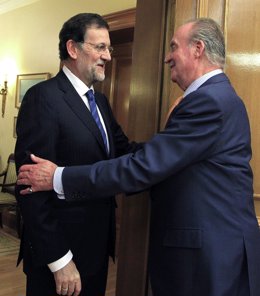 El Rey Recibe A Mariano Rajoy En Zarzuela