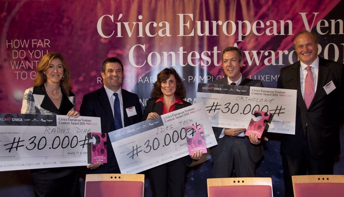 Entrega Del Premio Banca Cívica Al Mejor Emprendedor De Europa