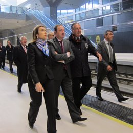 Gamarra, Sanz, Y Nurgos En La Nueva Estación De Tren 