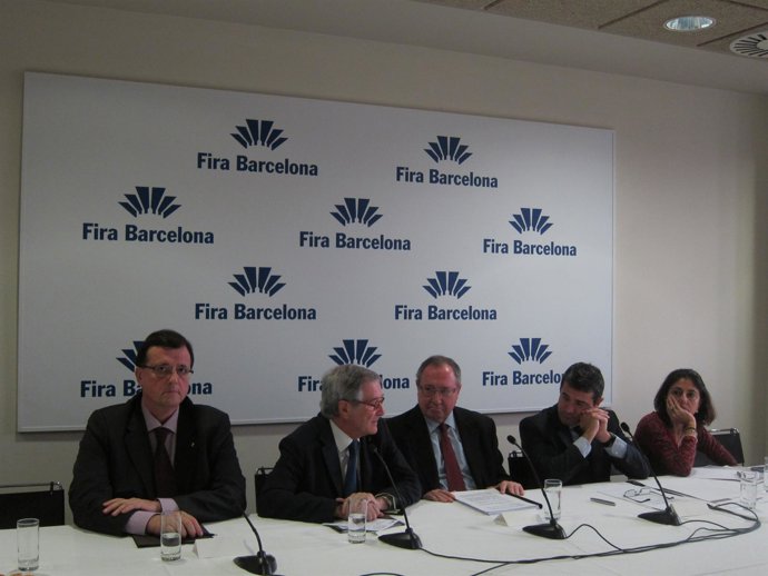 Rueda De Prensa Tras El Consejo De Fira De Barcelona