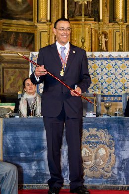 El Nuevo Presidente De La Diptucación, Ignacio Caraballo, En Su Toma De Posesión