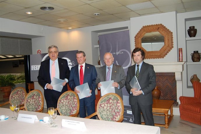 De Izqda A Dcha, Juan Salas, Eusebio Gallego, Eduardo Pérez Y Carlos Jacinto