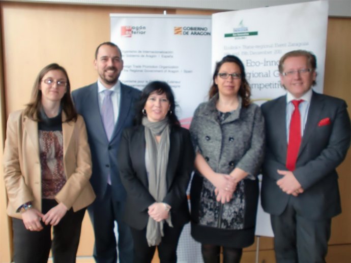 Responsables De Las Cinco Firmas Aragonesas Seleccionadas Por La Comisión Europe