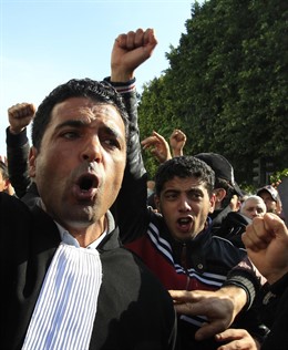 Protestas en Túnez