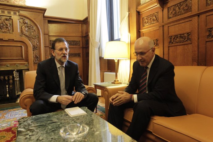 M.Rajoy y J.A.Duran en su reciente reunión en el Congreso