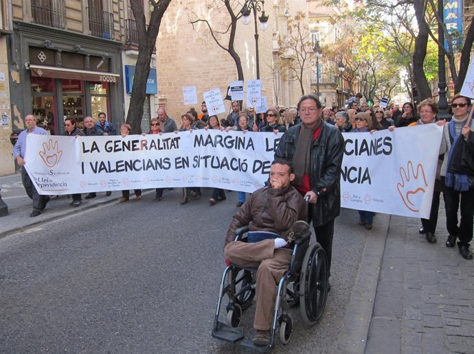 Manifestación Por El Quinto Aniversario De La Ley De Dependencia.