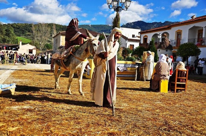 Un Momento Del Belén Viviente De Cortes De La Frontera