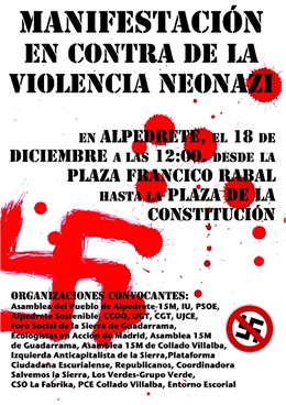 Cartel Contra Neonazis Alpedrete
