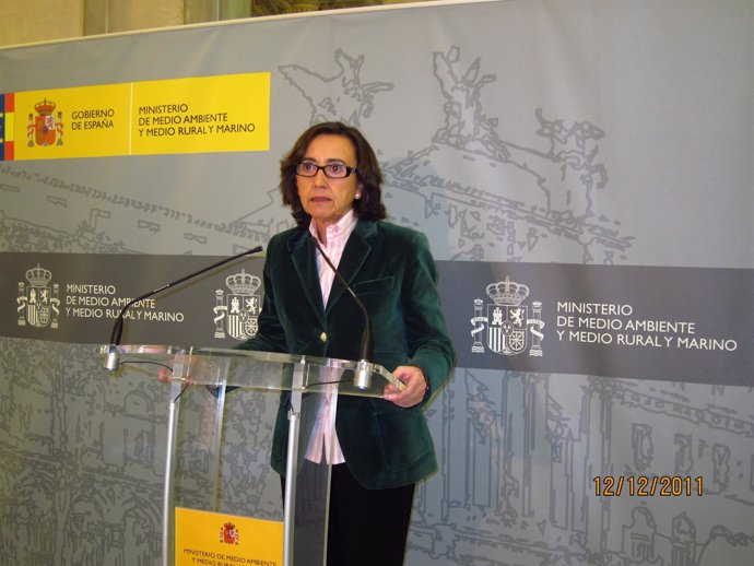 La Ministra De Medio Ambiente Y Medio Rural Y Marino, Rosa Aguilar