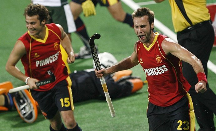 El Jugador Español De Hockey Sobre Hierba David Alegre
