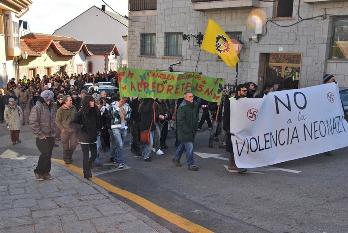 Manifestación Antifascista En Alpedrete