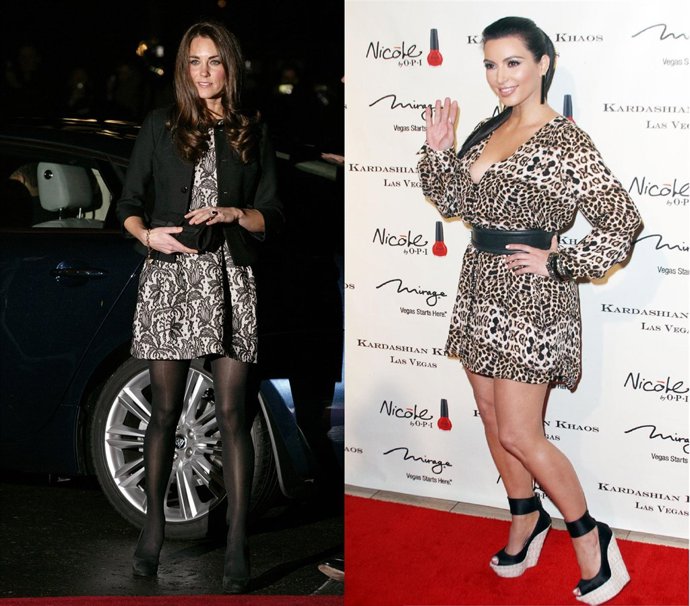 Kate Middleton Kim Kardashian