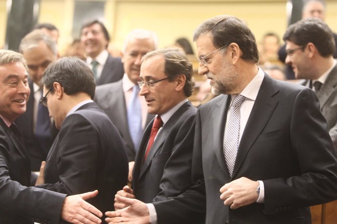 Mariano Rajoy, A Su Llegada Al Debate De Investidura