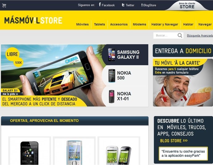 Tienda Online Másmóvil Store