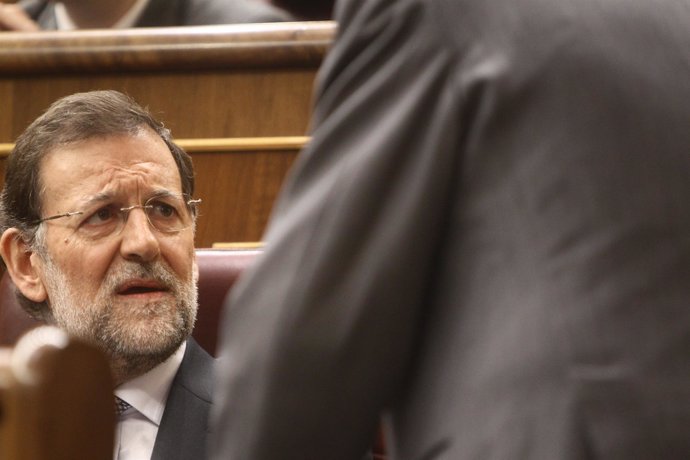 Mariano Rajoy Ocupa Su Puesto En El Congreso