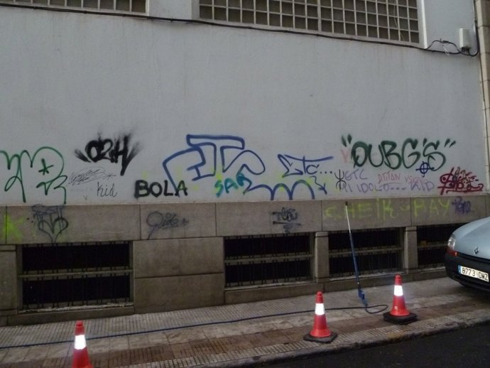 Calle De Las Palmas De Gran Canaria Antes De La Limpieza