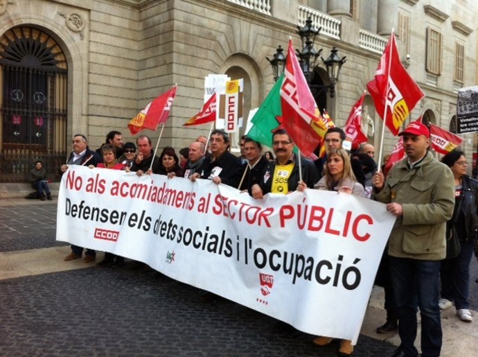 Concentración Sindical En Sant Jaume