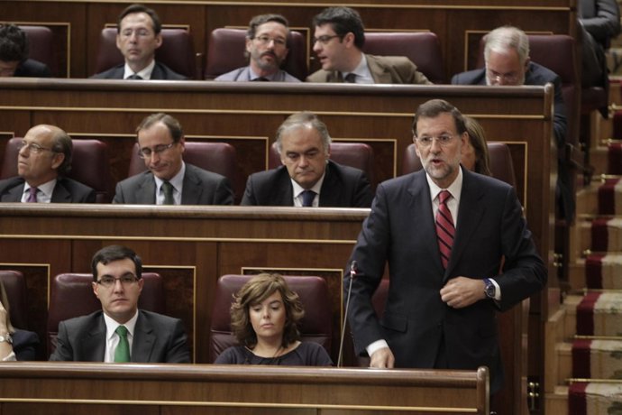 Mariano Rajoy, Presidente Del Partido Popular, En El Congreso De Los Diputados